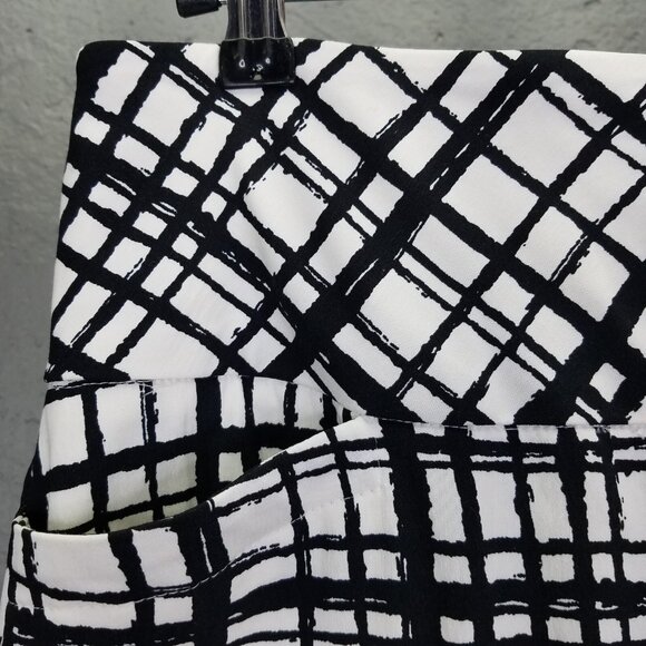 Swing Control Pants Women's 2 Paint Stripe Print Black & White Mid-Rise Golf NEW - Picture 3 of 16